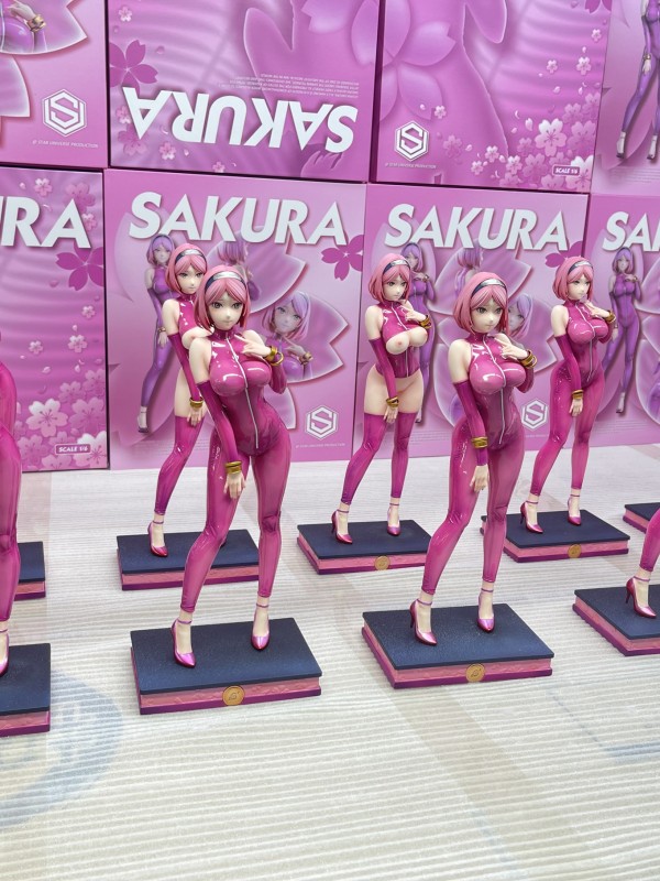 Star Universe Studio Naruto Haruno Sakura Gel Coat Series Hot Sexy 1/6 Statue